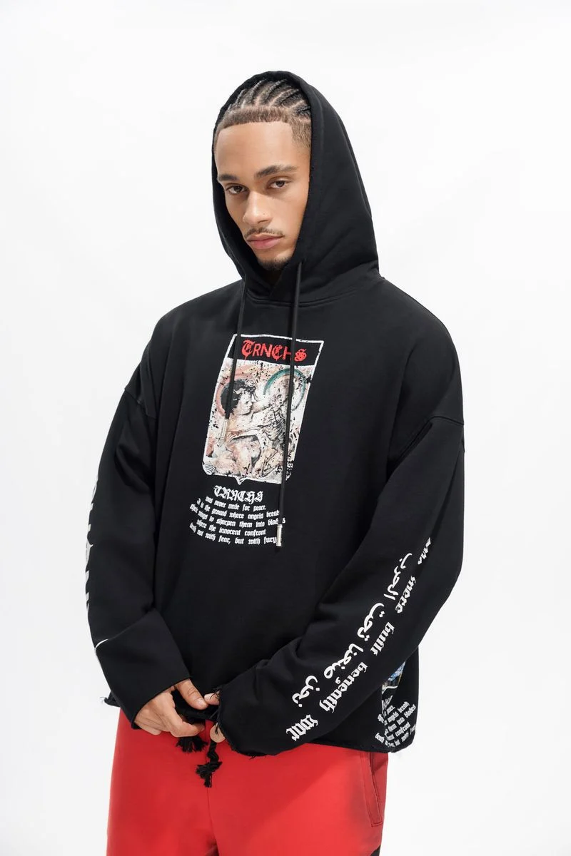 Trnchs Militant Gothic Hoodie Black - Image 3