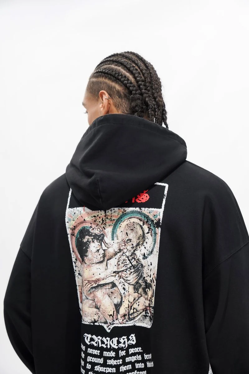 Trnchs Militant Gothic Hoodie Black - Image 4