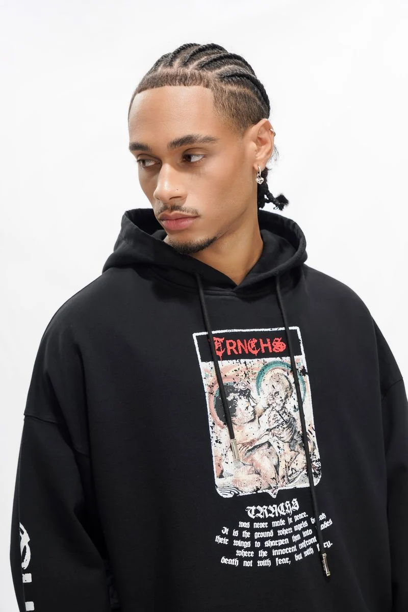 Trnchs Militant Gothic Hoodie Black - Image 6