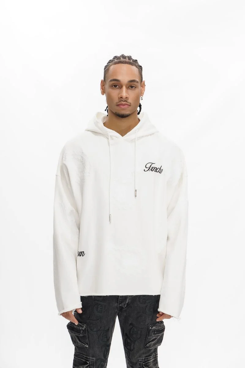 Trnchs Paisley Command Hoodie White - Image 2