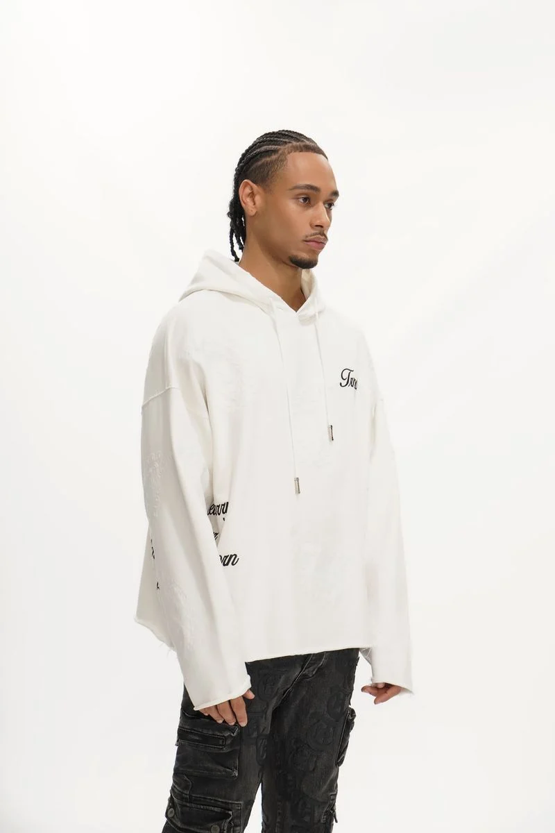 Trnchs Paisley Command Hoodie White - Image 5