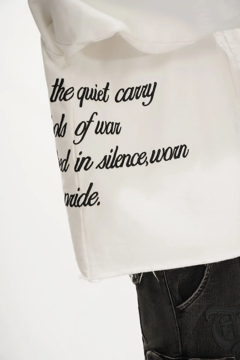 Trnchs Paisley Command Hoodie White - Image 7