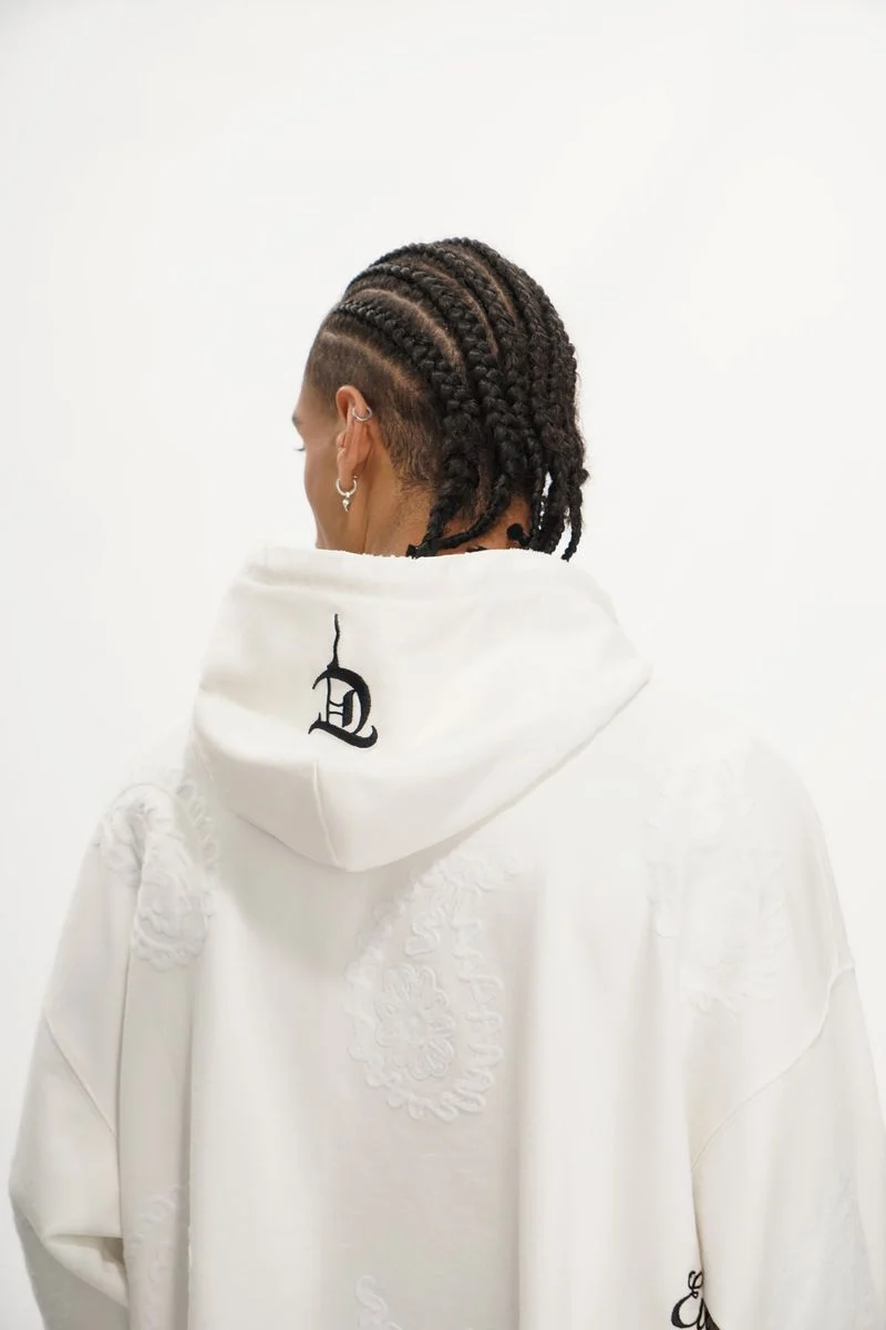 Trnchs Paisley Command Hoodie White - Image 8