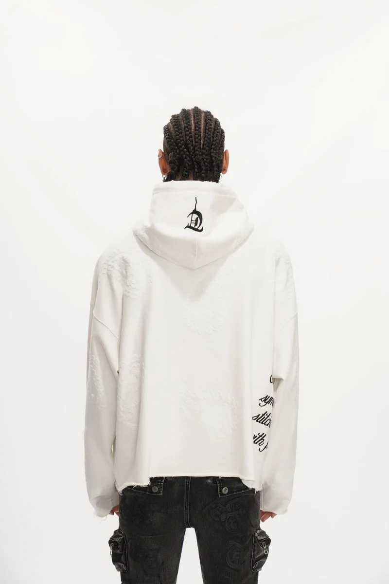 Trnchs Paisley Command Hoodie White - Image 9