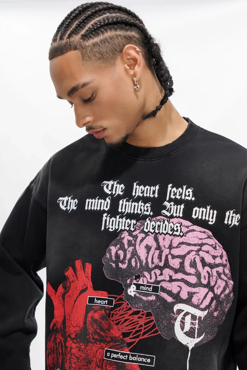Trnchs Heart & Mind Sweater Black - Image 3