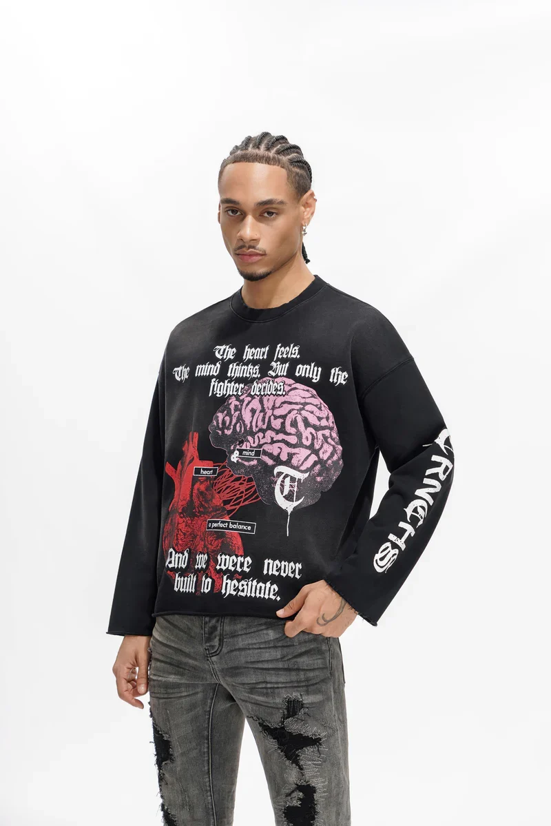 Trnchs Heart & Mind Sweater Black - Image 4