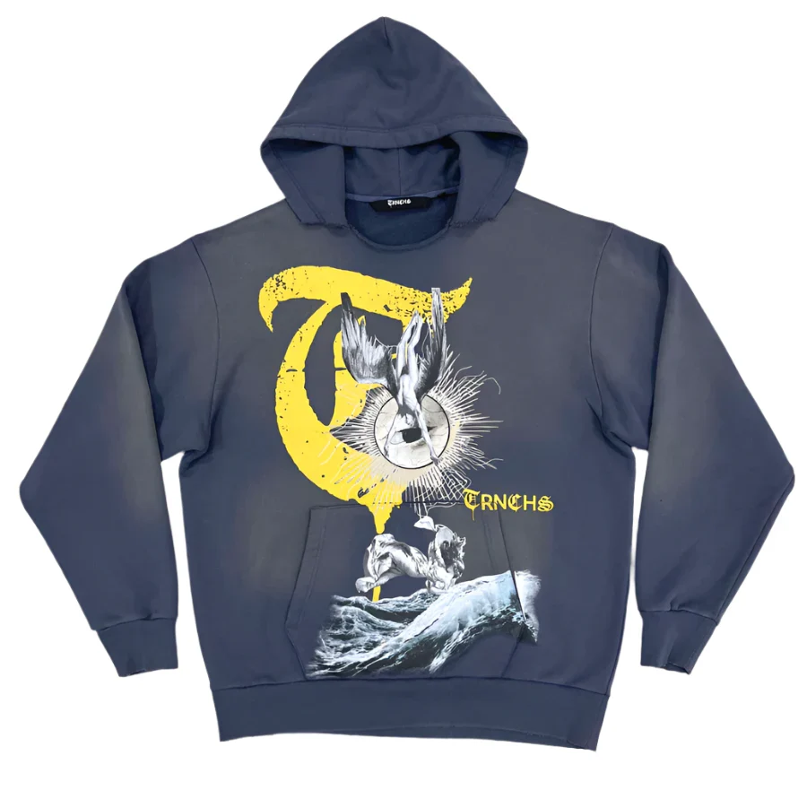 Trnchs Weight Of Wing Hoodie Men's Navy - Image 3