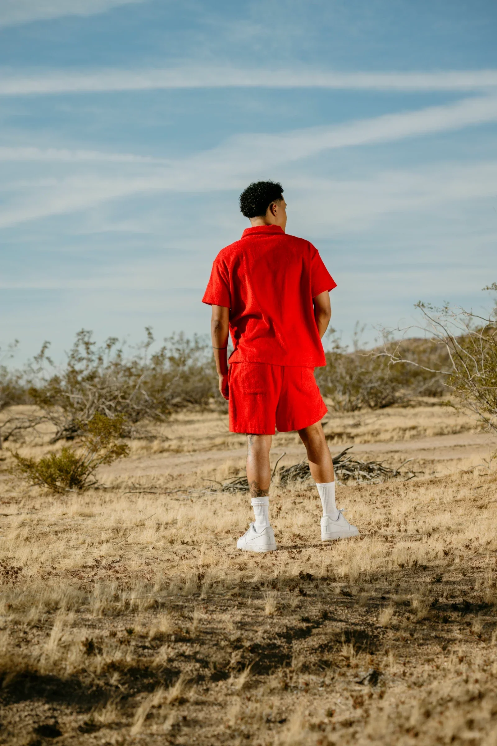 Silnt Chptrs Plush Shorts - Terry Cloth Red - Image 9