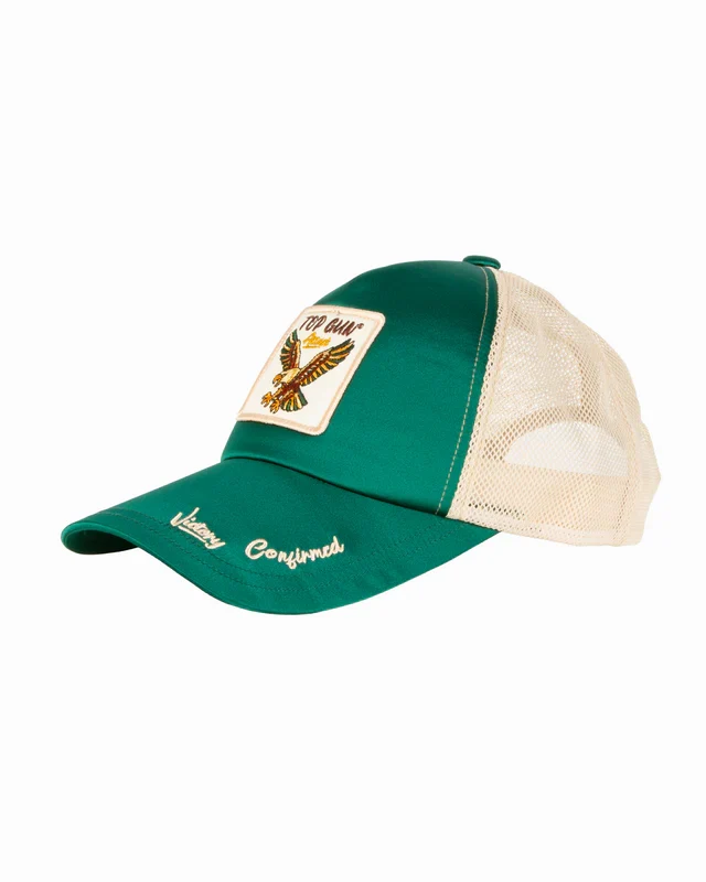Top Gun Satin Eagle Snapback Hat - Mesh Back - Image 11