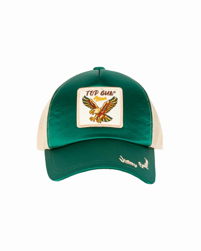 Top Gun Satin Eagle Snapback Hat - Mesh Back - Image 13