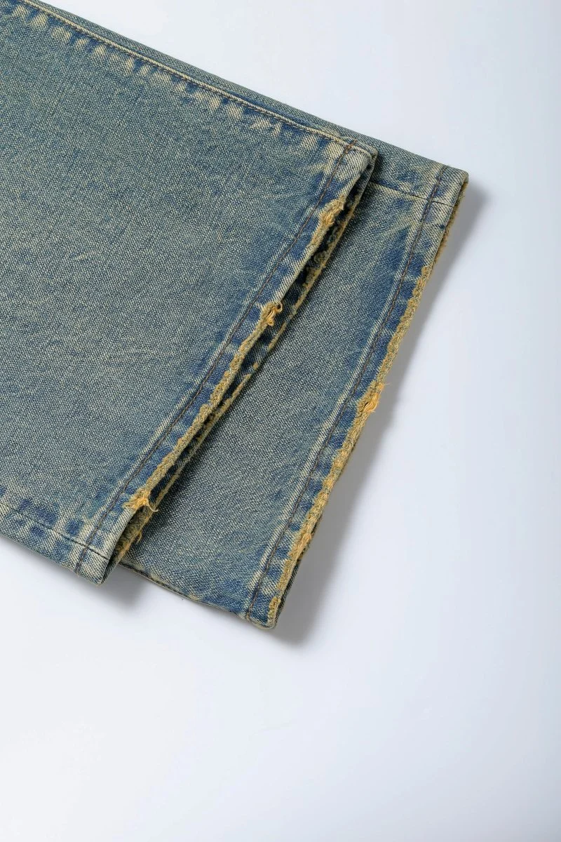 Vala De Labasas Trame Selvedge Baggy Jean - Faded Wash - Image 7