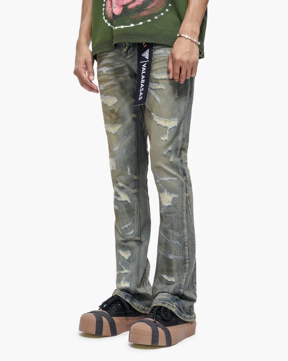 Valabasas Trance Jeans - Distressed Vintage Washed - Image 5
