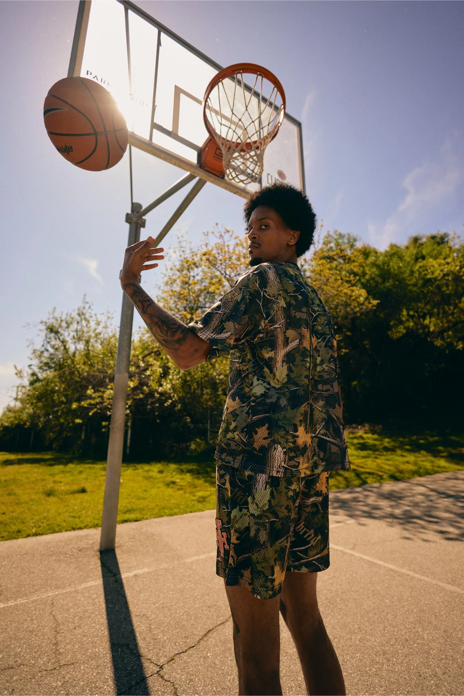 6Th Nbrhd Try-Outs Men's Shorts - Camouflage - Image 5