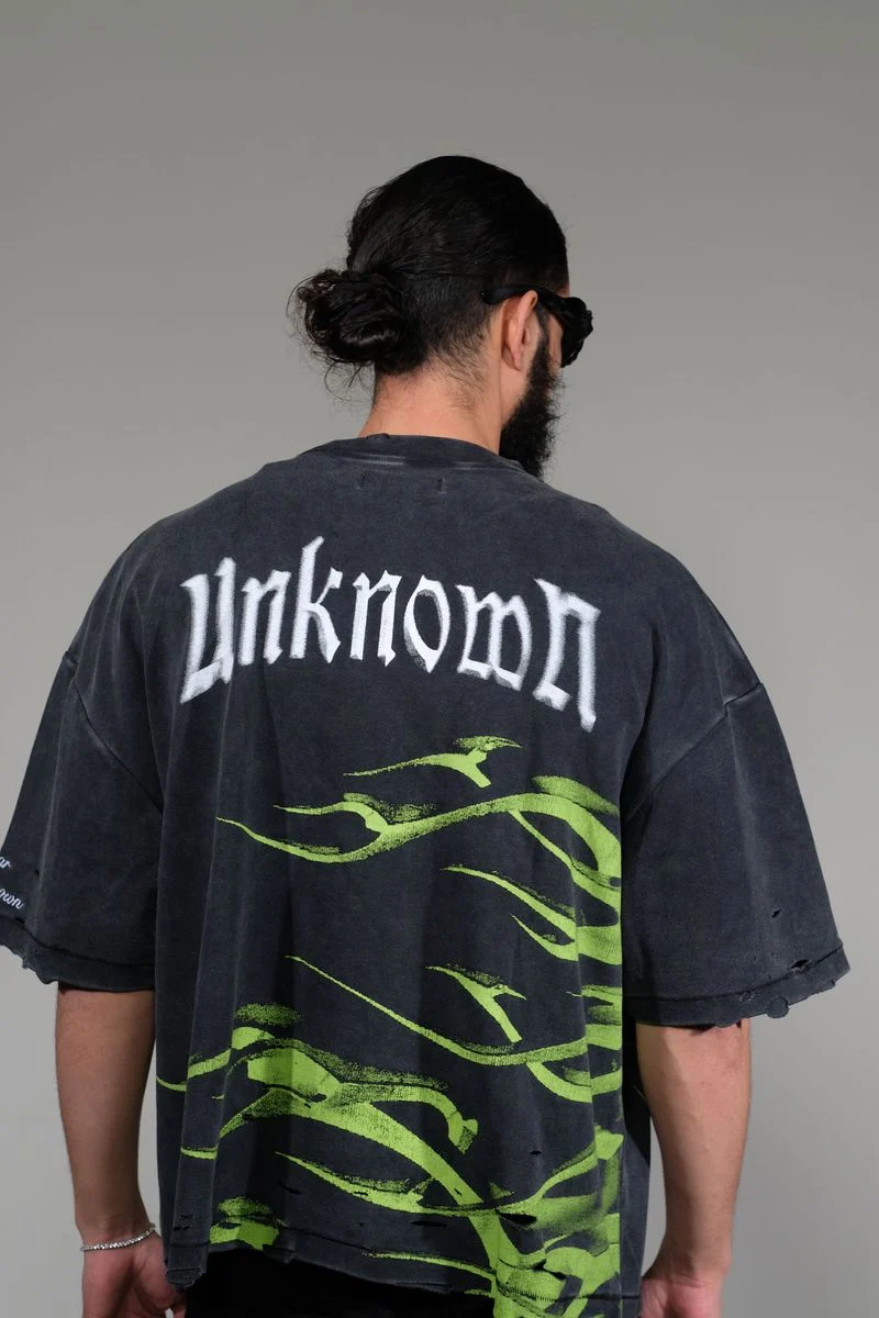 Unknown Charcoal Wash T-Shirt - Image 4