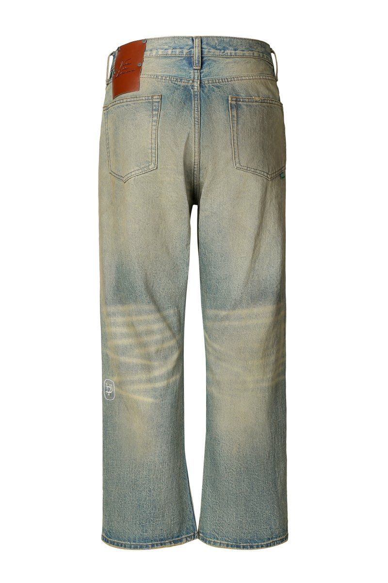 Vala De Labasas Trame Selvedge Baggy Jean - Distressed - Image 15