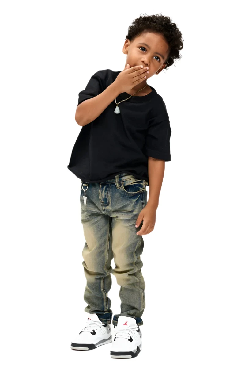 Valabasas Jr. Slim Kids Jeans with Chain Accessory - Image 15