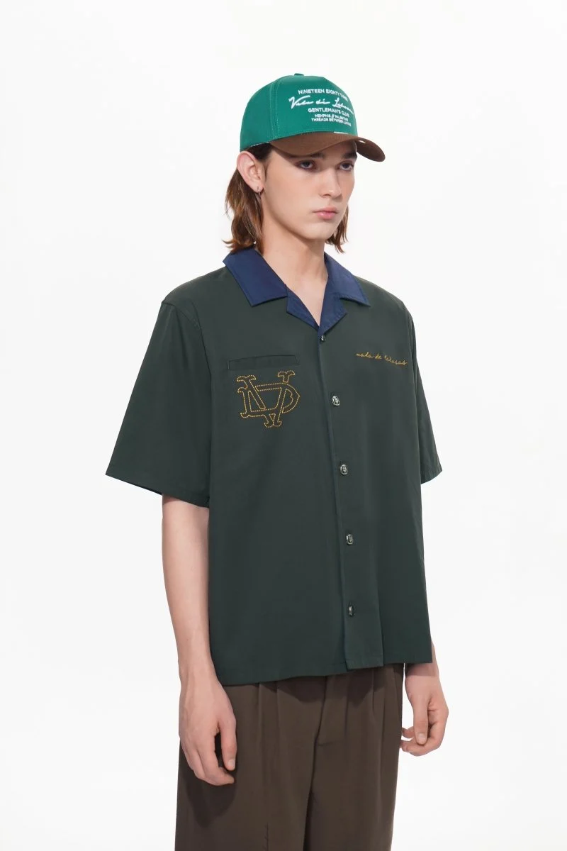 Vala De Labasas Vazio Button Down Jacket Green - Image 9
