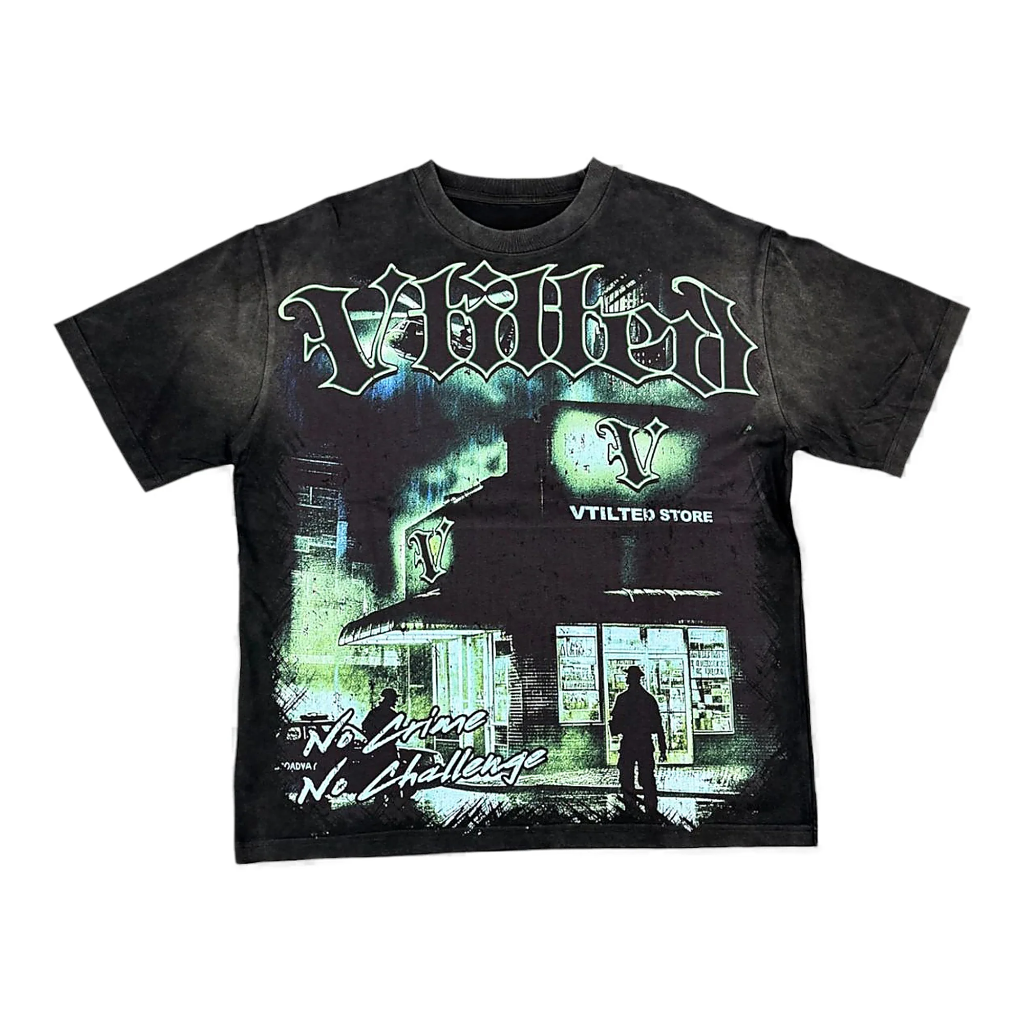 Vtilited Urban Scene Tee - Graphic Black