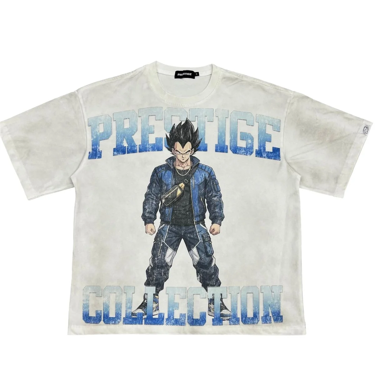 Prestige Denim Vegeta T-Shirt - Oversized White - Image 2