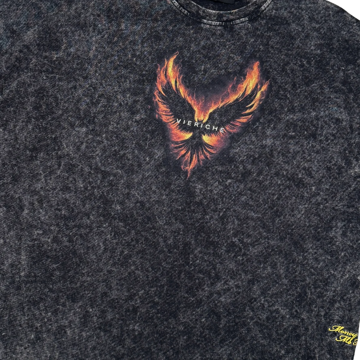 Vie+Riche Phoenix Tee - Acid Wash Black - Image 4