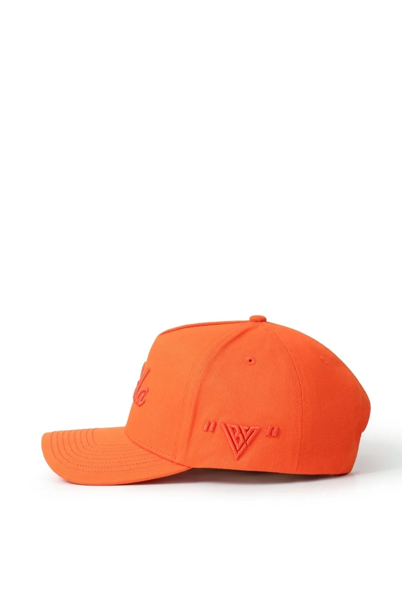 Valabasas Vision Snapback Hat - 5-Panel Shocking Orange - Image 8