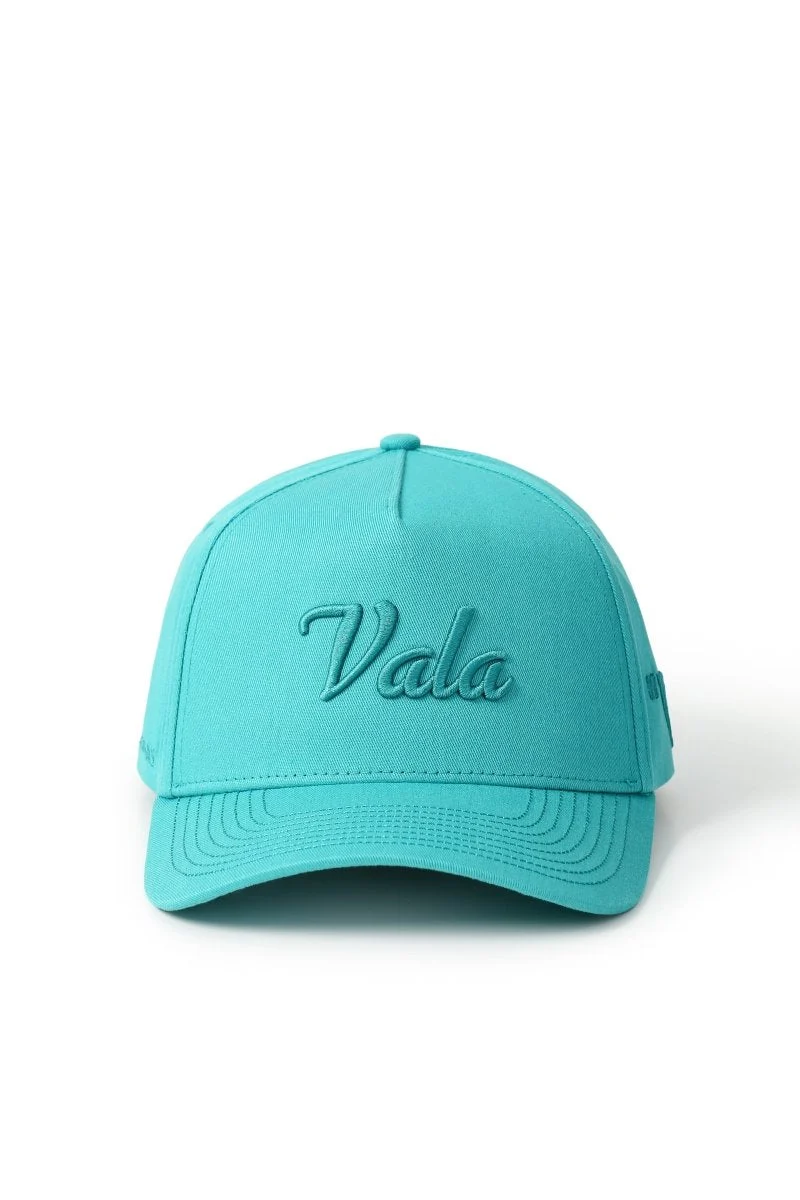 Valabasas Vala Snapback Hat - Curved Brim Turquoise Tonic - Image 4