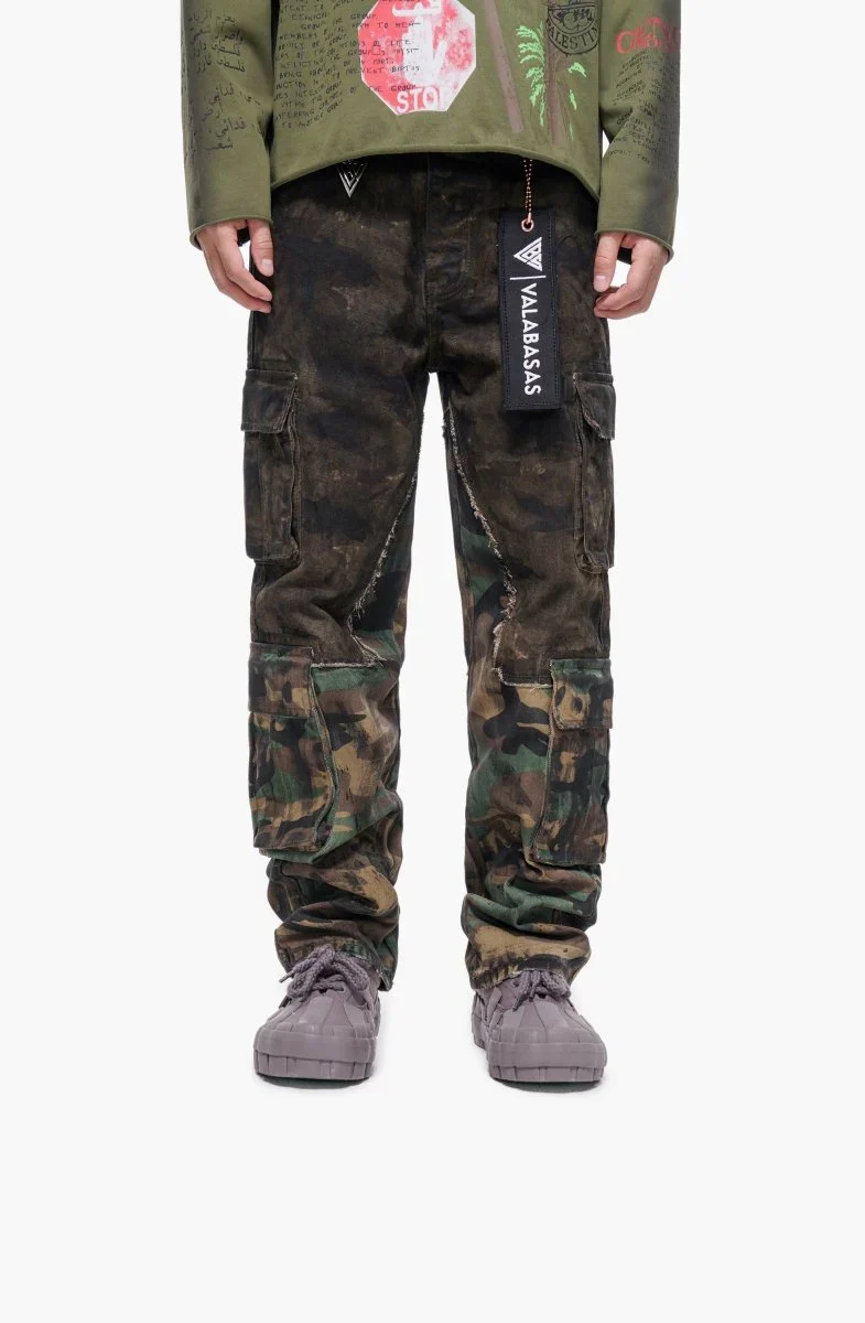 Valabasas Camo Cargo Pants - Camouflage Pattern - Image 2