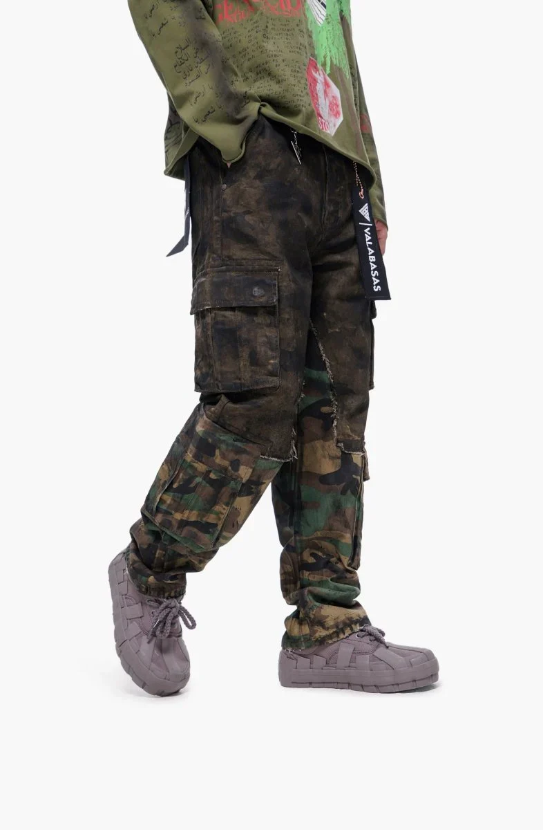Valabasas Camo Cargo Pants - Camouflage Pattern - Image 3