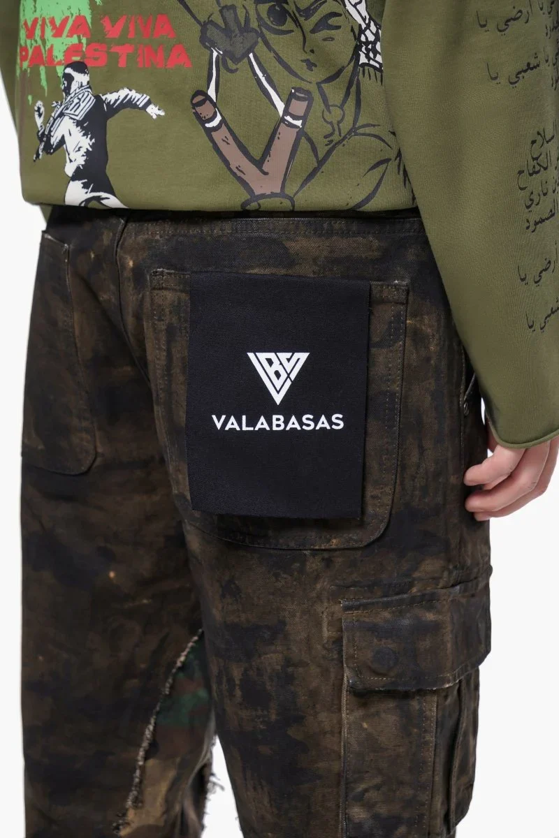 Valabasas Camo Cargo Pants - Camouflage Pattern - Image 5