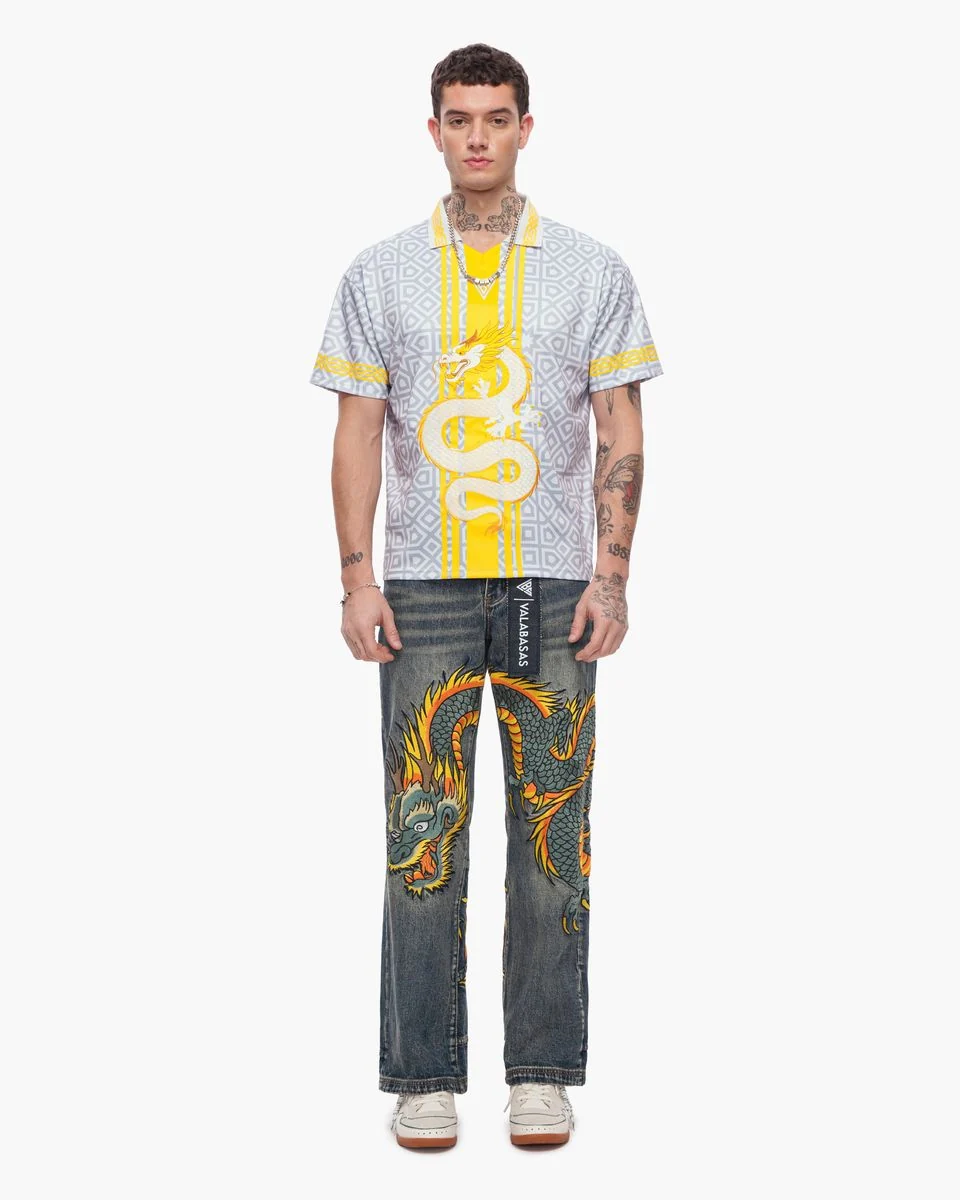 Valabasas Sky Serpent Jeans - Baggy Fit Vin/Wash - Image 2
