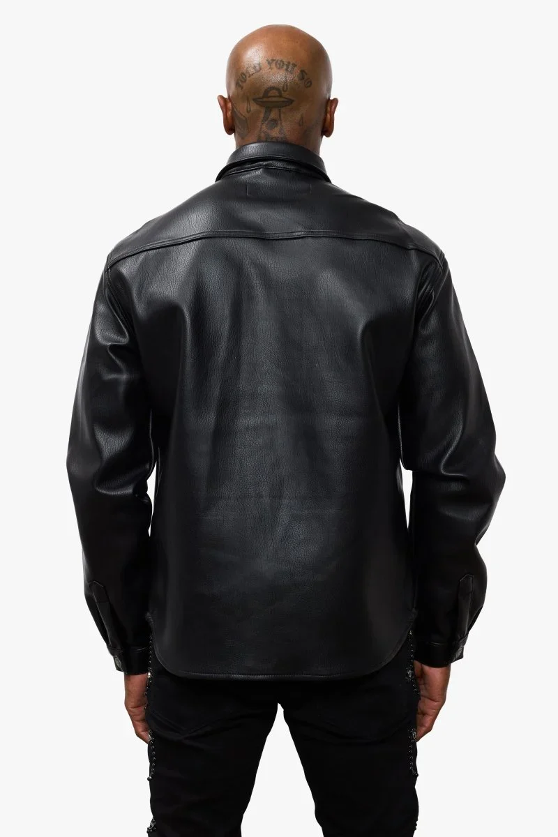 Valabasas Button Jacket - Leather - Image 8
