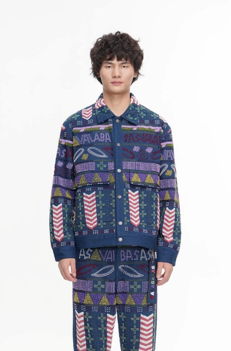 Valabasas Time Hand Beaded Jacket - Patterned - Image 17