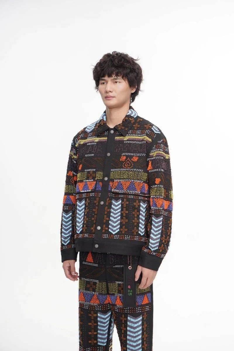 Valabasas Time Hand Beaded Jacket - Patterned - Image 7
