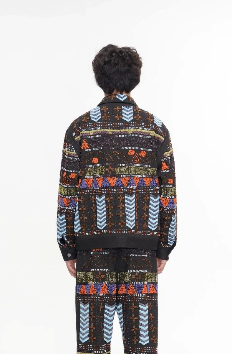 Valabasas Time Hand Beaded Jacket - Patterned - Image 9