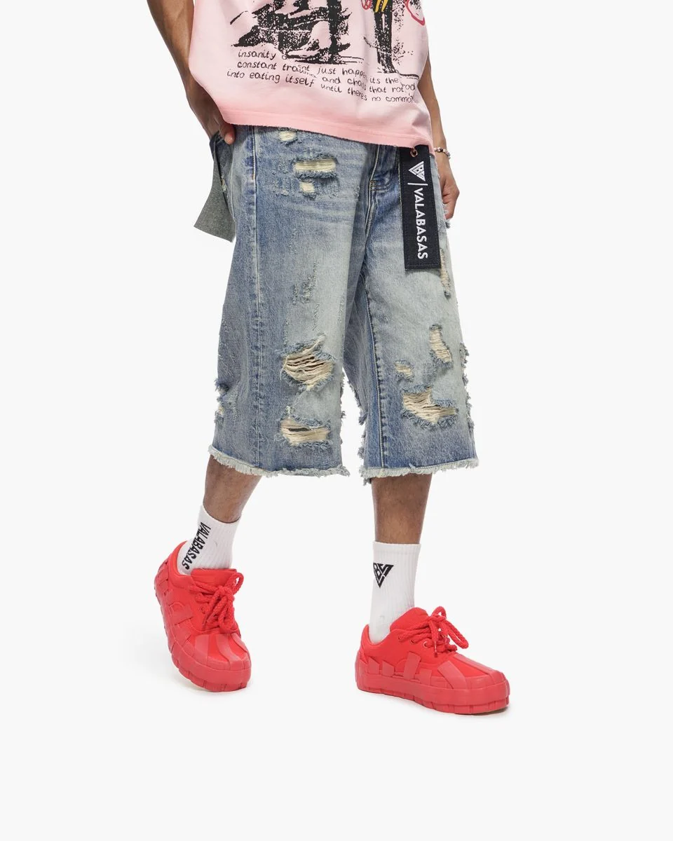 Valabasas Frayed Shorts - Distressed - Image 3