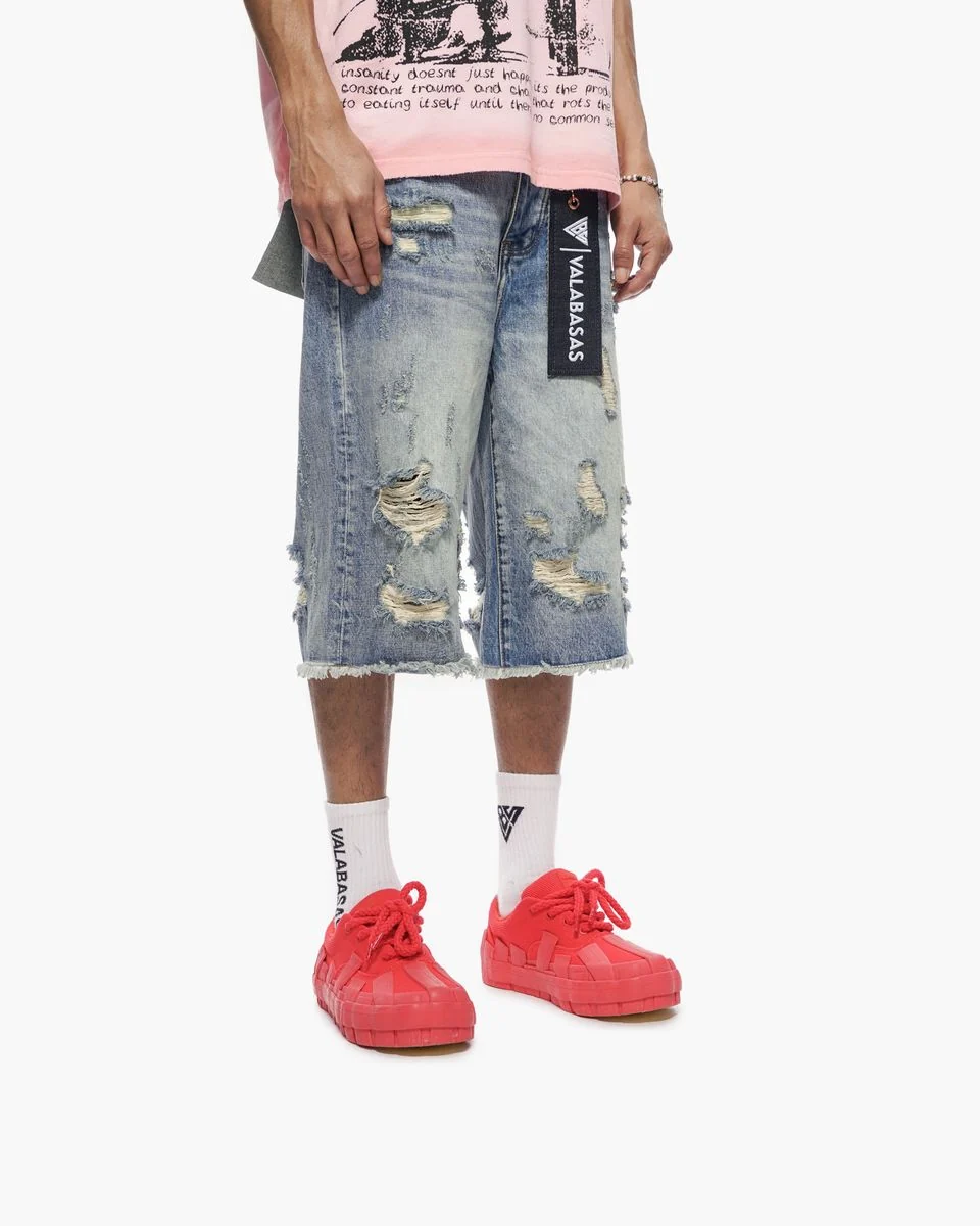 Valabasas Frayed Shorts - Distressed - Image 4