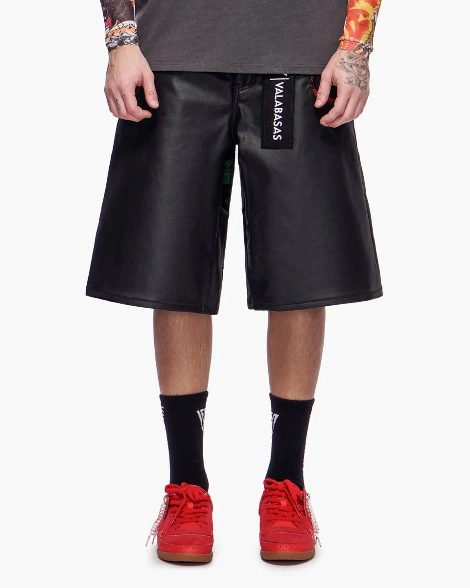 Valabasas Tatsu Shorts - Dragon Graphic Blackwax - Image 4
