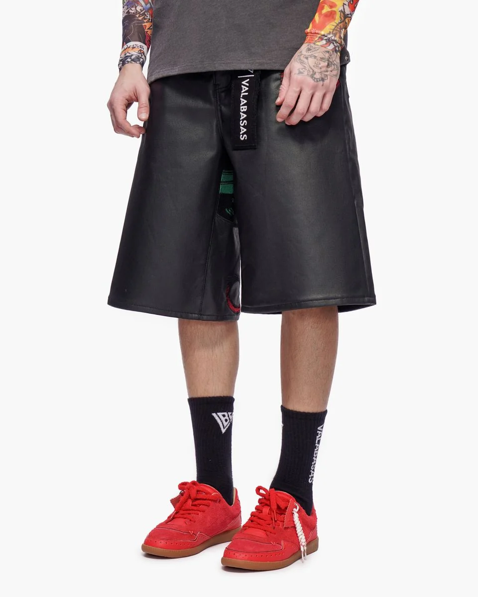 Valabasas Tatsu Shorts - Dragon Graphic Blackwax - Image 6