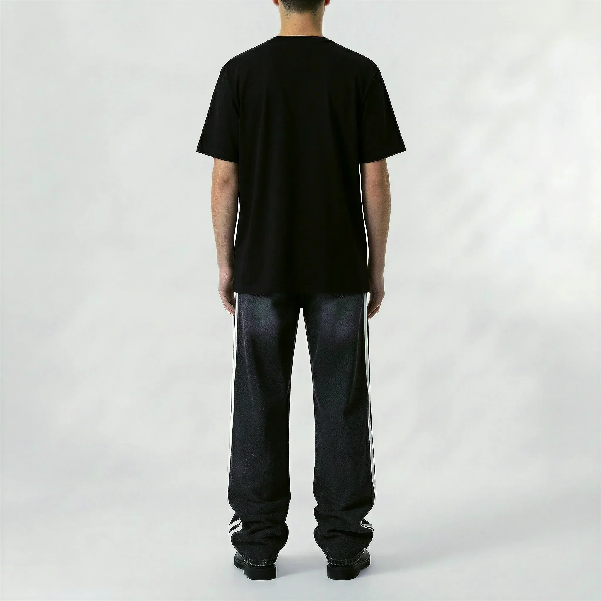 Red Poppy Side Stripe Jeans - Flare - Image 4