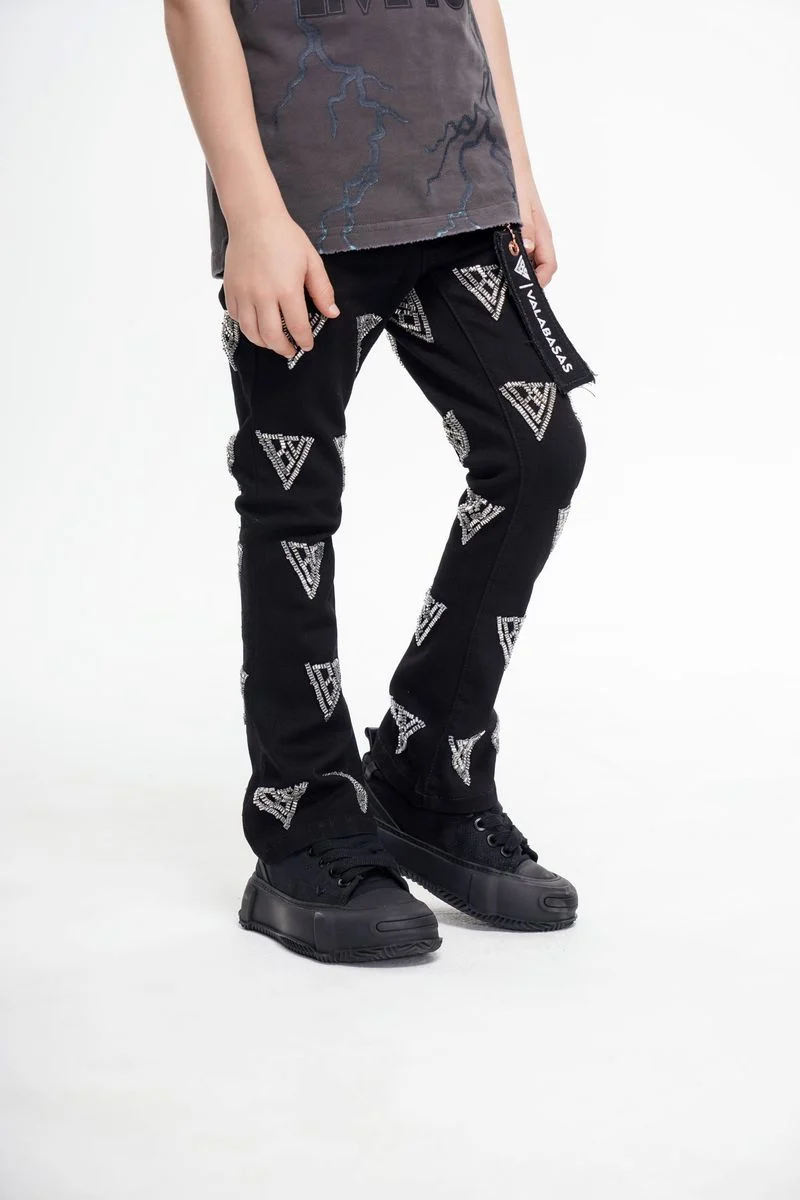 Valabasas Code Youth Jeans - Embroidered Detail - Image 11