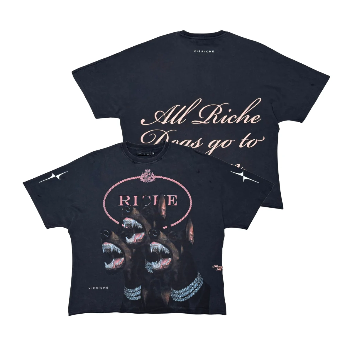 Vie+riche Heavenly Dog Tee - Black - Image 4