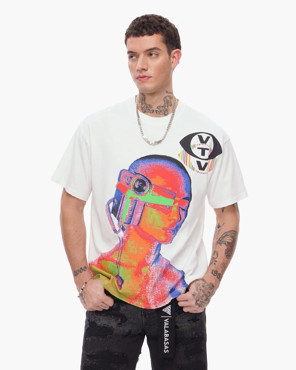 Valabasas Broadcast T-Shirt - White - Image 2