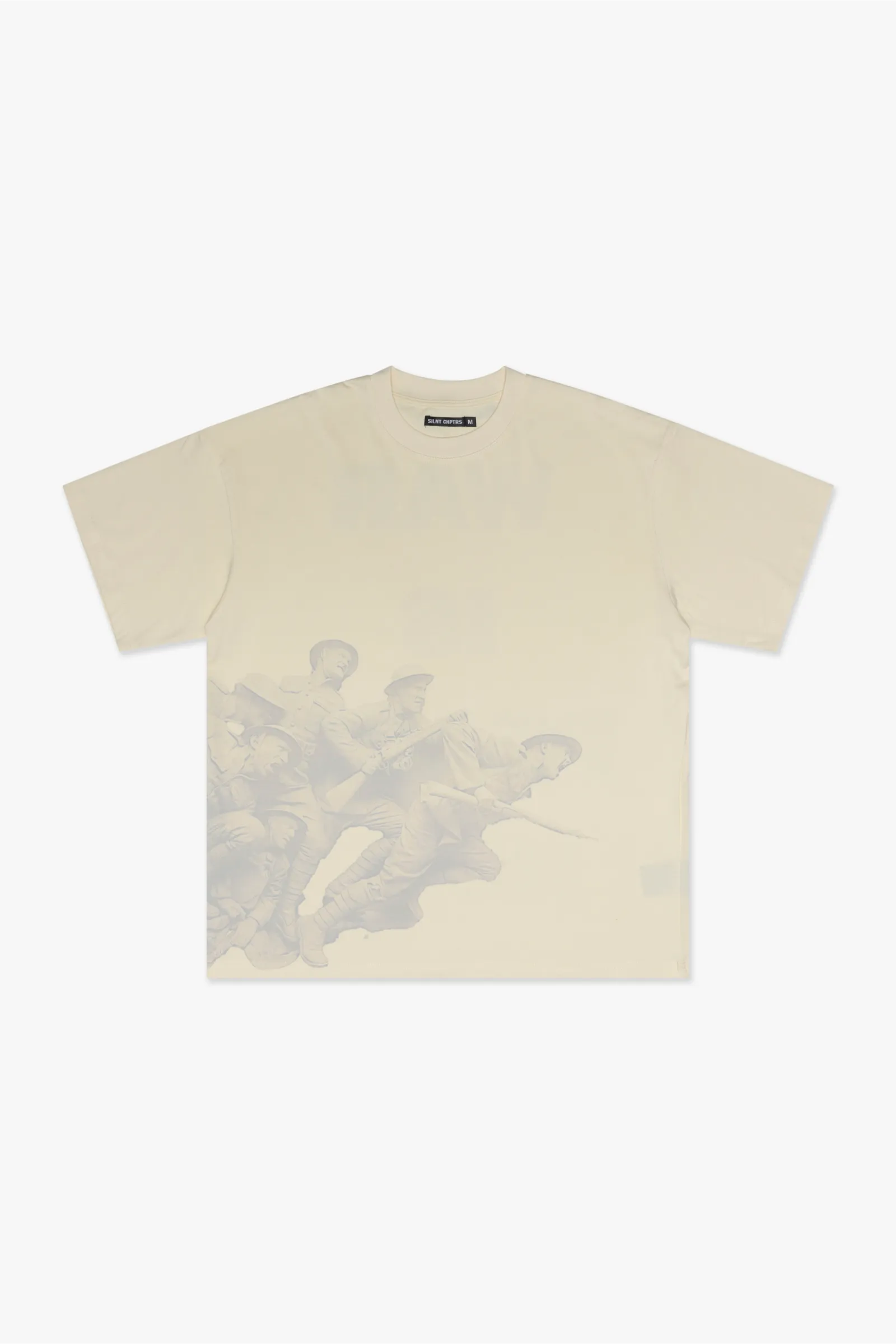 Silnt Chptrs War Cream Tee - Graphic - Image 3