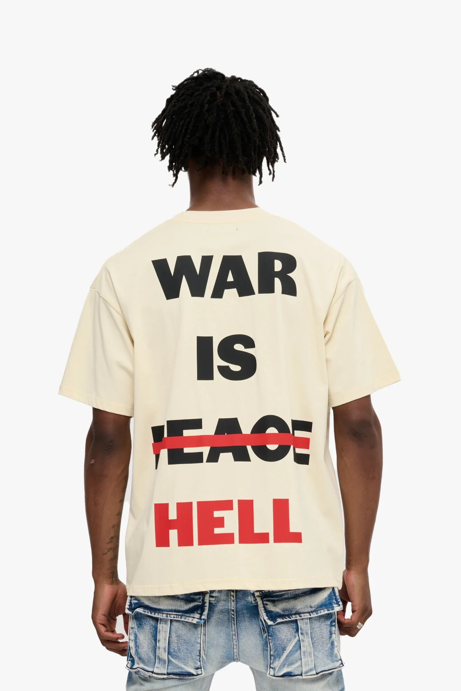 Silnt Chptrs War Cream Tee - Graphic - Image 8
