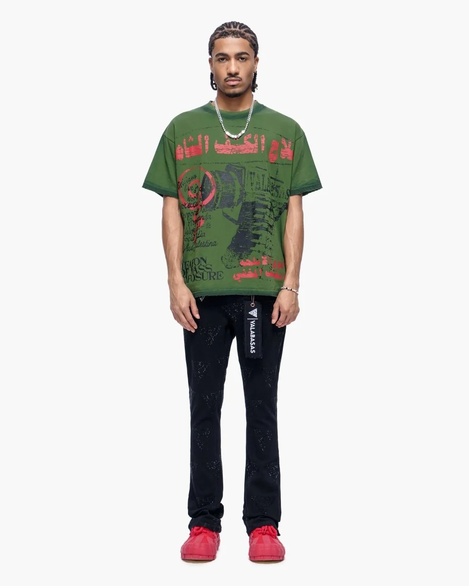 Valabasas Weapons Tee - Green T-Shirt - Image 9