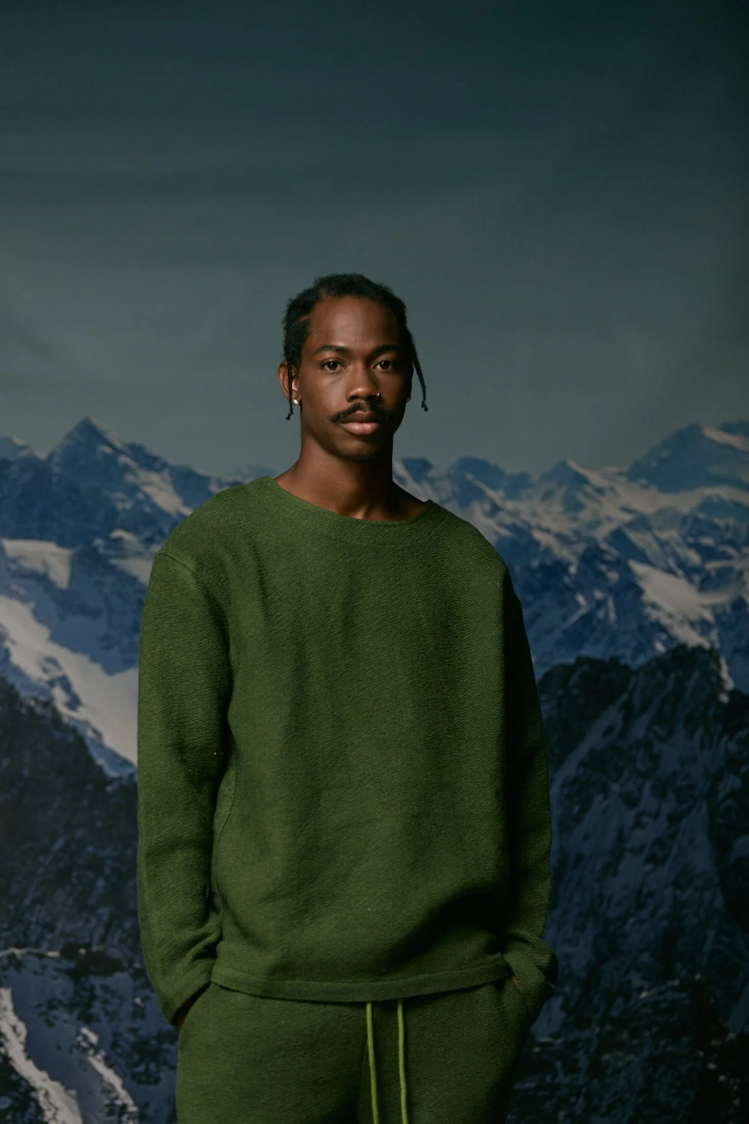 Silnt Chptrs Wilder Shirt Olive - Image 3