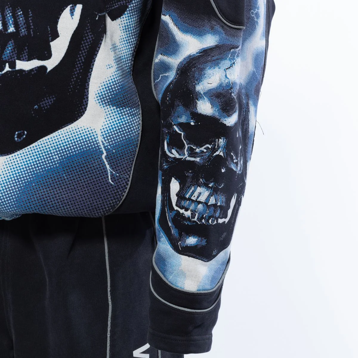 Wrathboy Skull Hoodie - Graphic Black - Image 5