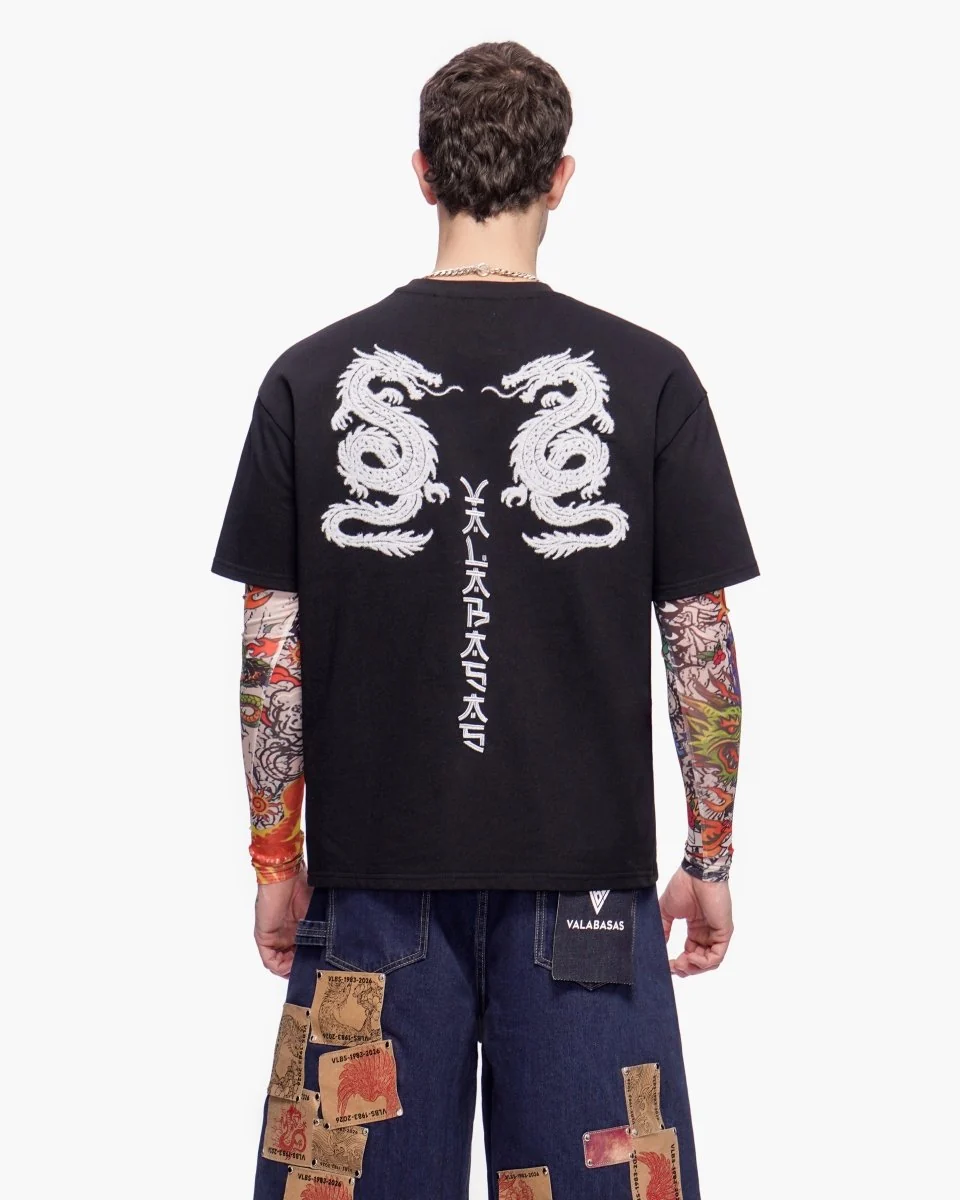 Valabasas Dragon Tee - Graphic Black - Image 9